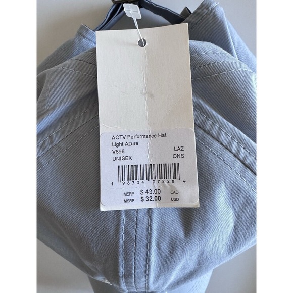 Vuori ACTV Performance Hat | Ice Blue Azure One Size NWT Flexfit Tech 110 - Picture 2 of 7